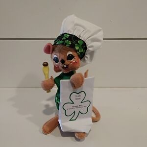 Annalee 2012 6" Irish Soda Bread Chef Mouse Nwot
